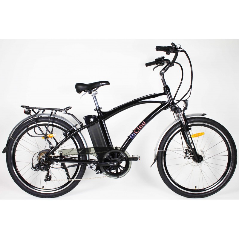 E-Bike 26 Ville Urbaine Rétro Vélo Électrique Acier RH 43cm 25km/h 50km